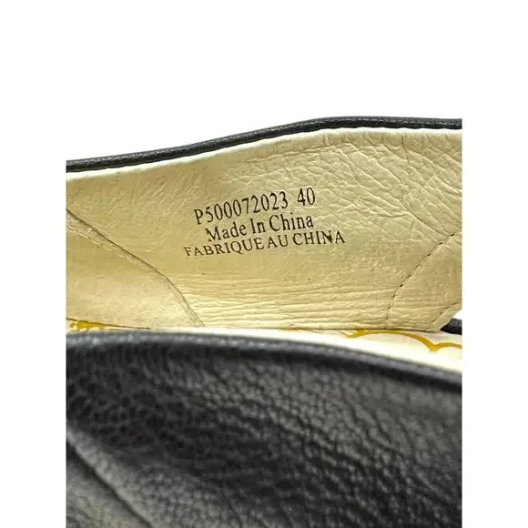 Fly Yala Peep Toe Leather Wedge Sandals Women's size 9 - Picture 7 of 8